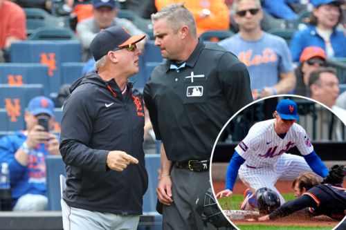 Tigers manager A.J. Hinch ejected in fiery scene after controversial challenge call against Mets