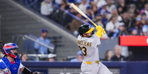 Langeliers alongside Hall of Famers with 3 HRs in season's first 2 games