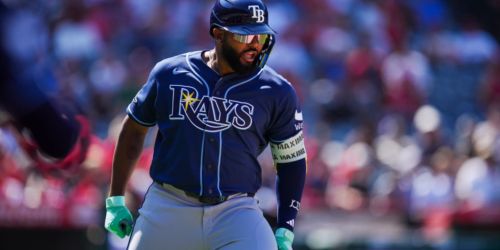 Caminero's blast starts 5-run 8th as Rays close Angels set with a 'W'
