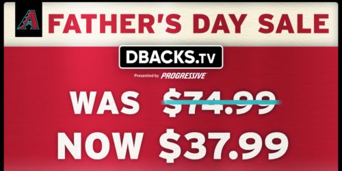 Father's Day Sale -- Get DBACKS.TV at 50% discount