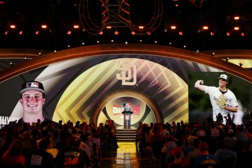 Padres select high school pitcher in first round of draft