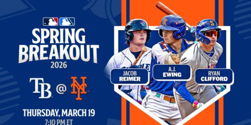 Here's the Mets' roster for their Spring Breakout game (Thurs., 7 p.m. ET)