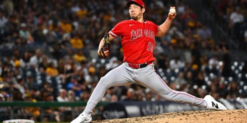 Kikuchi's 6 scoreless innings earn him first win in nearly a year