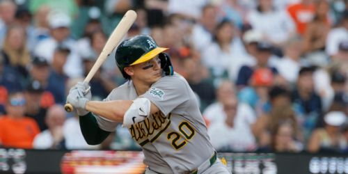 Gelof exits in 3rd inning with right knee laceration after sliding into fence
