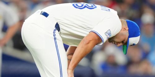 Fluharty bruised, not broken, after consecutive comebackers force his exit