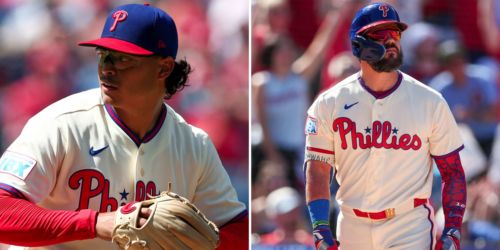 Luzardo's shutout, Schwarber's moonshot earn Phils crucial split with Braves