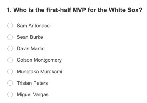 South Side Sox Reacts: Pick your first-half MVP