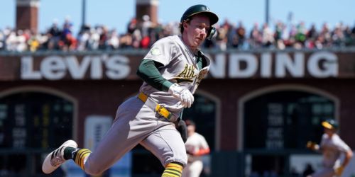 This rookie lightning Bolte continues to wow A's with blazing speed