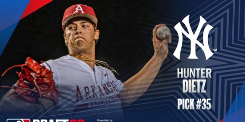 Yankees take 6-foot-6 LHP Dietz with 35th overall pick