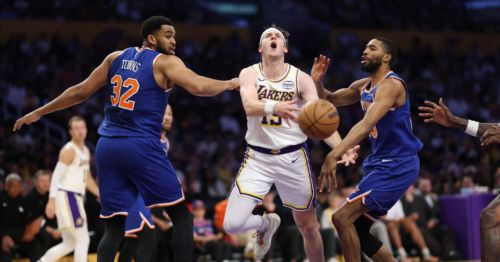 Luka Doncic and Austin Reaves carry LeBron-less Lakers to win over Knicks