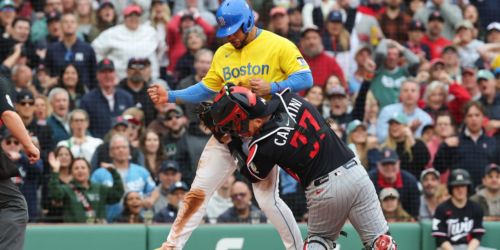 Benches clear after close friends Contreras, Caratini collide at home