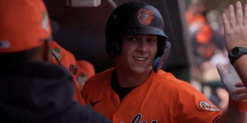 This O's prospect's HR streak is now over ... but he's still batting 1.000!