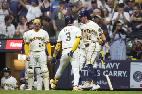 Joey Ortiz’s late homer powers Brewers to 5-3 comeback win over Reds