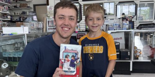 In chance meetup, Miz buys baseball cards for young fan AND signs his own card!