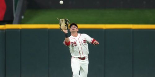 Notice the Reds playing outfield musical chairs? Here's why