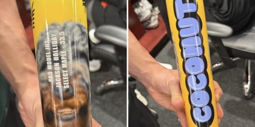 Holliday's Players' Weekend bat features ... his dog Coconut!