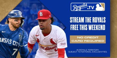 Watch Royals' showdown with Cardinals free on Royals.TV this weekend