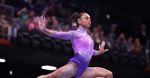 Hezly Rivera captures her second straight U.S. women's gymnastics title
