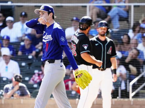 Roki Sasaki's rough spring training debut invokes concern for Dodgers