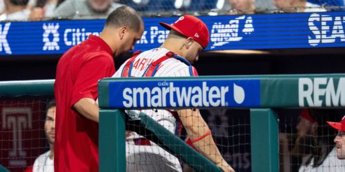 Who's behind J.T.? One day after placing Stubbs on IL, Marchán (knee) exits early