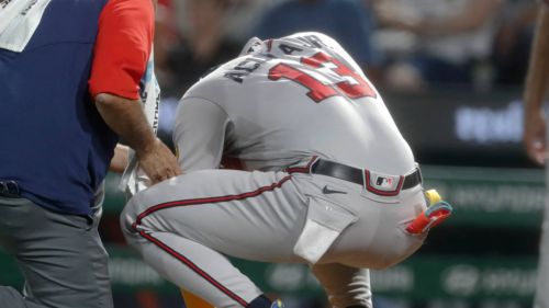 Ronald Acuna Jr. exits Braves' game vs. Reds with injury as fans hold their breath
