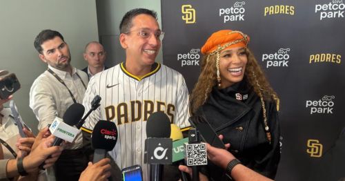 Amid Dodgers' uncertainty, Padres' new owners promise to 'win it all!'