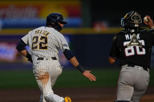 Brewers run wild over Marlins in 8-6 victory