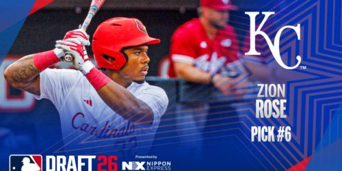 Royals take Louisville OF Rose with No. 6 pick, add Ole Miss RHP Rabe at No. 30