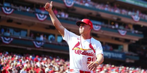 Nootbaar homers in 1st rehab at-bat following heel surgeries