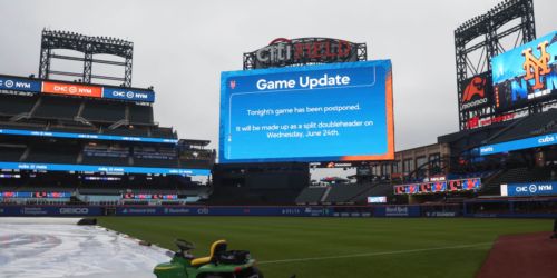 Cubs-Mets rained out Monday; split twin bill set for Wednesday