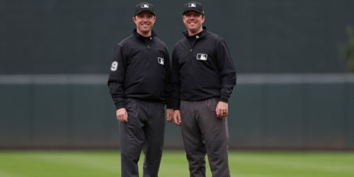 A twin bill with twin umpires! Austin and Tyler Jones make MLB history