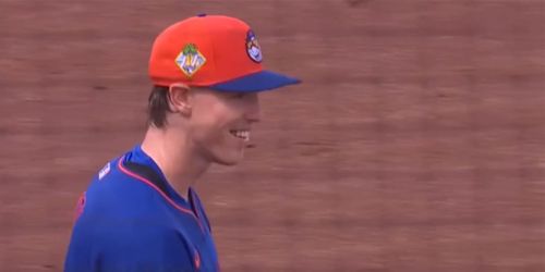 Playing 1B for 1st time since high school, Baty throwing instincts out the window