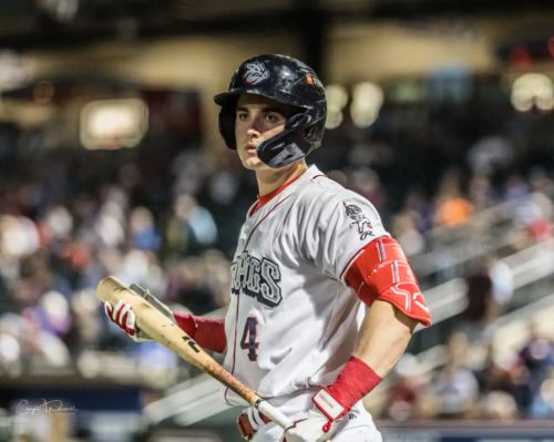 Phillies prospect Aidan Miller (back) has no timeline to return to baseball activities