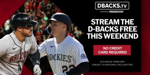 Watch D-backs-Rockies showdown free on DBACKS.TV
