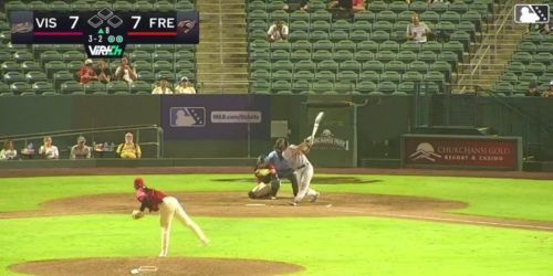 What a start! No. 15 Draft pick Helfrick homers, has 3 hits in pro debut