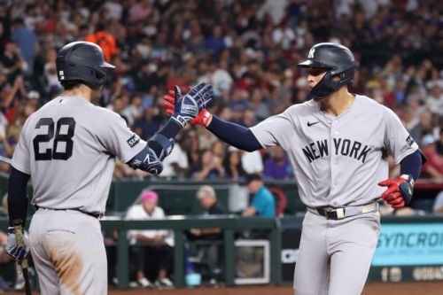 Yankees ride five-run first to series-opening romp of Diamondbacks