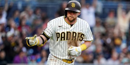 Cronenworth gets smoked in the face before game, then smokes HR in first AB!