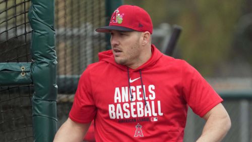 Mike Trout is giving the Angels even more roster headaches in opening days of camp