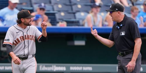 Vitello tossed after arguing pushing call, then Giants let key inning spiral