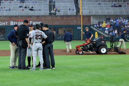 Giants vs. Braves postponed, doubleheader scheduled for Wednesday