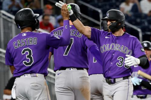 Rockies rain homers in Washington to crush the Nationals 13-1