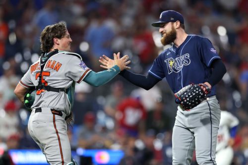 Rutschman catches former teammates, AL pitchers dominate in 4-0 win