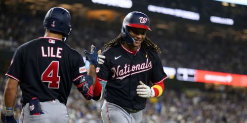 With one swing, Abrams slugs himself (and Wood) into MLB history