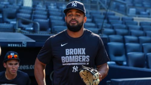 Heliot Ramos' quiet Yankees debut after SF Giants trade features wardrobe malfunction