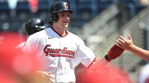 Chase DeLauter hasn’t missed a step for Guardians since returning from injured list
