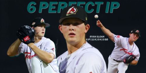 With mom cheering him on, MLB's No. 21 prospect spins 6 perfect frames, K's 11