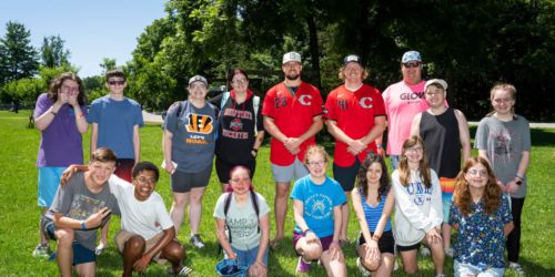 Abbott, Ashcraft go fishing with campers from Cincinnati Children's Hospital