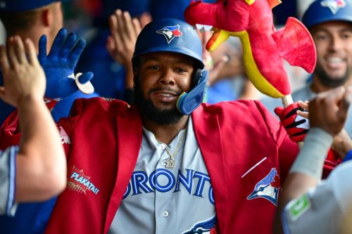Vlad Drives In 5, Jays Beat Guardians