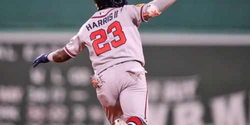 Olson's blast, Harris' 4-hit night propel Braves to win over Red Sox