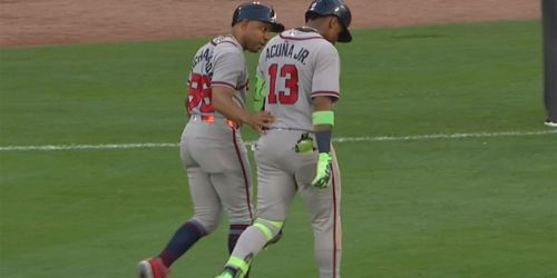 Acuña (hamstring) exits after running out grounder, will undergo MRI